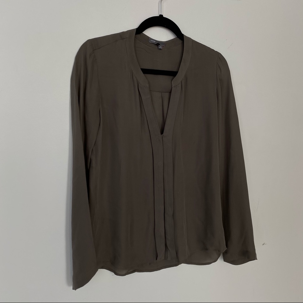 VINCE 100% SILK SHIRT